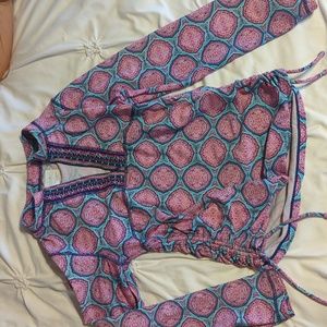 Cabana Life Girls long sleeve Rashguard size 10